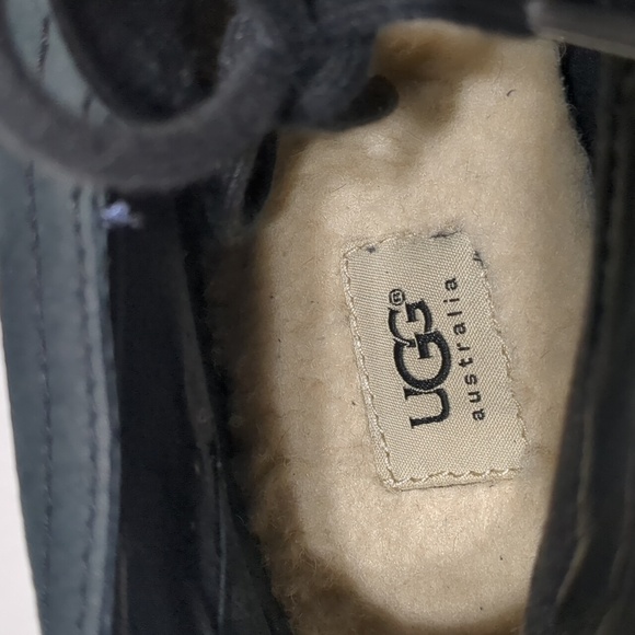 UGG Australia Freamon Casual Black Suede Leather Chukka Shoes Size 11.5 main image 4